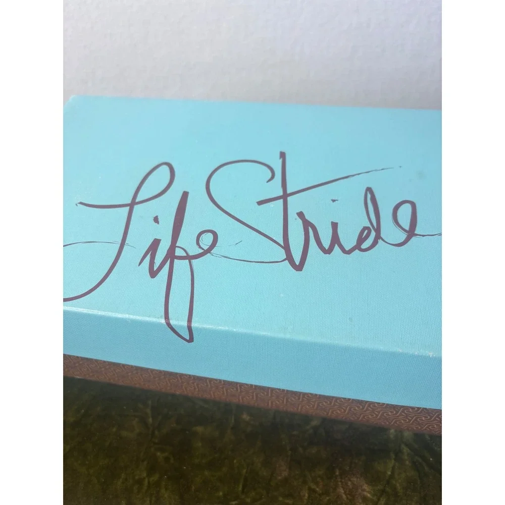 Life Stride Racy Beige Fabric Espadrille Wedge Sandals Flower 9 M‎